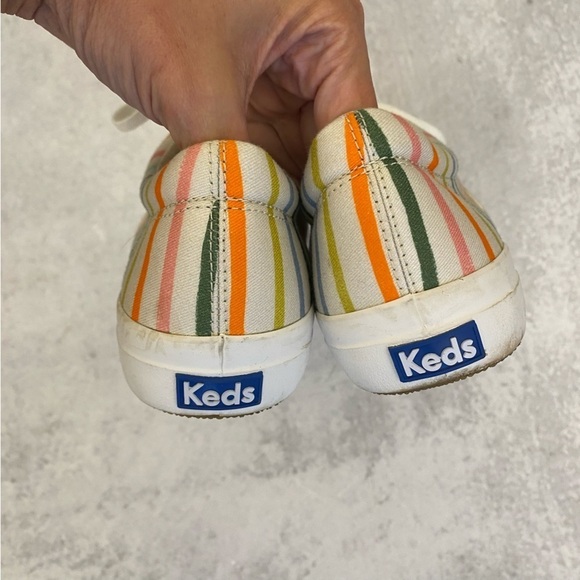 Anthropologie || Keds x Rifle Paper Co. Anchor Sneakers Happy Stripe Rainbow 8.5 - Picture 5 of 9